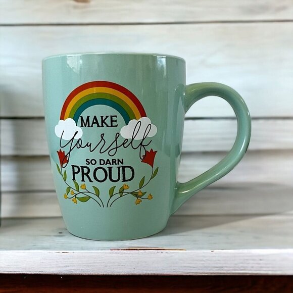 Rainbow Light Green Large 18 Oz. Coffee Mug - Picture 1 of 8